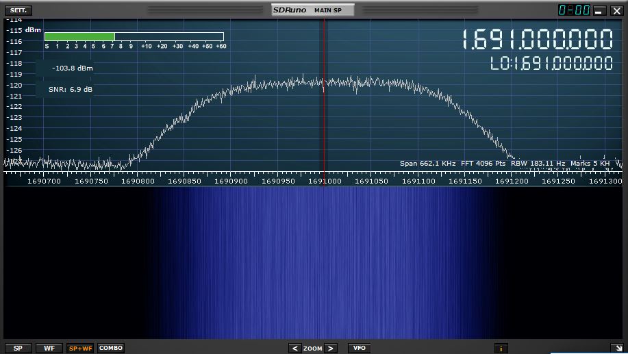 SDRuno GOES 13 LRIT transmitting FFT ave 128.JPG