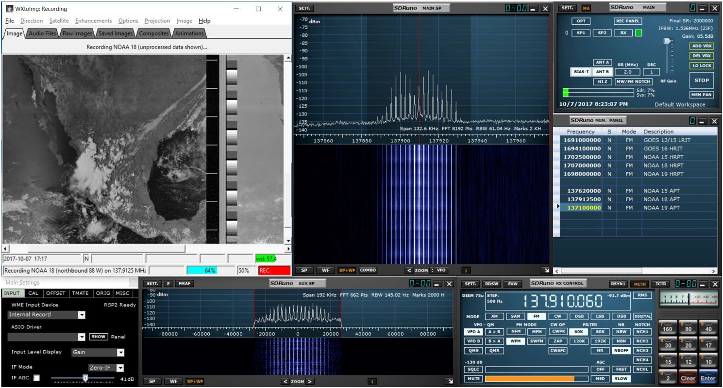 WXtoIMG and RSP2 with SDRuno.JPG
