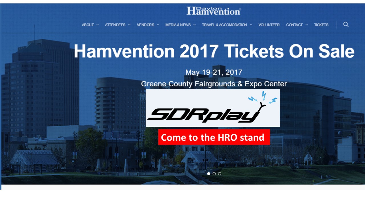 SDRplay will be at the Dayton Hamvention SDRplay